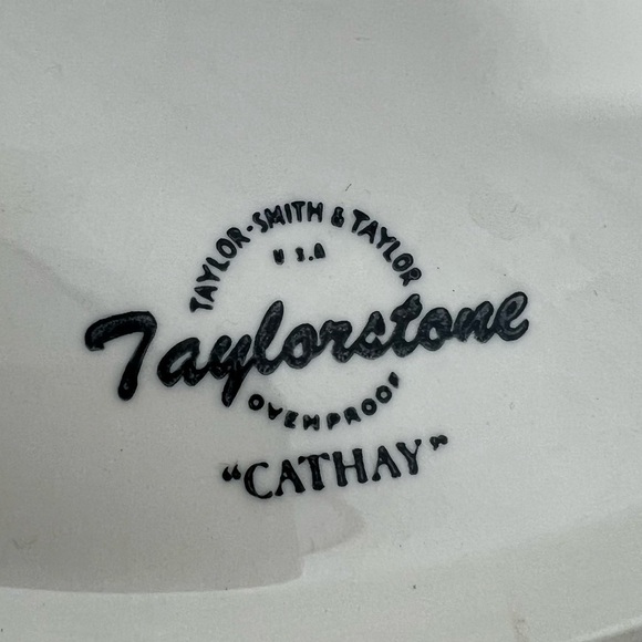 CATHAY by Taylor, Smith & Taylor 13" Oval Serving Platter Atomic Starburst - Picture 7 of 7